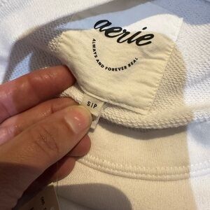 Aerie White oversized sweatshirt Top